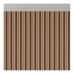 Cortina puerta ferrara opaco color marrón-marfil 90x210cm m63122 acudam