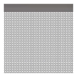 Cortina puerta cadaques color plata 90x210cm m63125 acudam