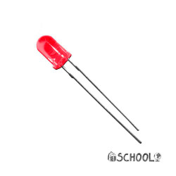 Diodo led rojo 5mm (manualidades) 1,9v edm