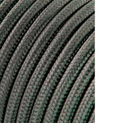 Cable cordon tubulaire 2x0,75mm c63 gris oscuro 25m