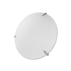 Ult. unidades plafon circular de cristal 2xe27 color blanco ø30x9cm edm