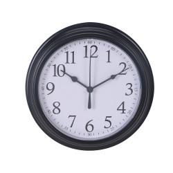 Reloj decorativo plástico ø22,5x4,3cm colores surtidos