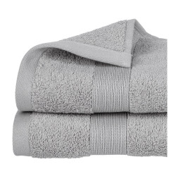 Ult. unidades toalla de rizo 450g color gris oscuro 30x50cm