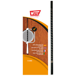 Sierra de marqueteria para madera, 2/13cm 30tpi (blister 12 sierras) wuto