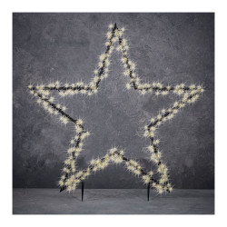 Estrella de navidad 225 ledscon estaca para jardin e iluminacion led 102x1x90cm