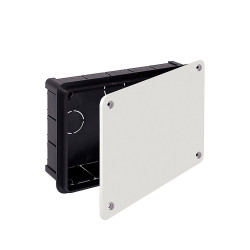 Caja de empotrar rectangular 200x130x60mm con tornillos (retractilado) solera 314