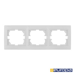 Marco para 3 elementos horizontal blanco 225x81x10mm s.europa solera erp73u