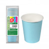 Pack 24 unid. vasos cartón azules baby 200cc best products green