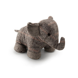 Tope textil sujetapuertas 1kg elefante gris. inofix
