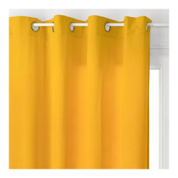Ult. unidades cortina con ollaos color mostaza 140x260cm