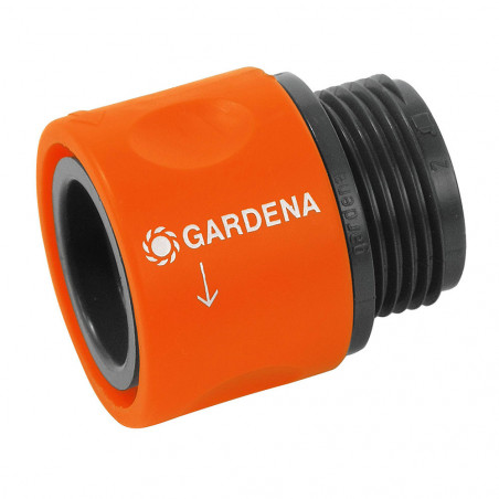 Conector rosca macho 26,5mm (3/4") para manguera al adaptador (blister) gardena