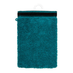 Ult. unidades pack 2 unid. guante-toalla baño premium color verde 15x21cm