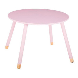 Ult. unidades mesa redonda infantil color rosa ø60x43,5cm