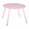 Ult. unidades mesa redonda infantil color rosa ø60x43,5cm