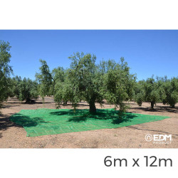 Ult. unidades manto para recolecta de frutos 6x12m color verde
