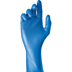Caja 50 guantes desechables nitrilo azul sin polvo talla 8 juba