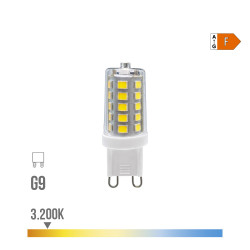Bombilla g9 led 3w 260lm 3200k luz cálida regulable ø1,65x4,9cm edm