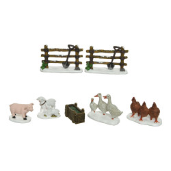 Ult. unidades figuritas animales de granja modelos surtidos