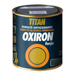 Esmalte metálico antioxidante oxiron forja negro 750ml titan 020020434