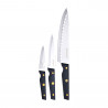 Set 3 unid. cuchillos acero inox. pro reeco bg41026dbl bergner