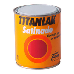 Esmalte laca poliuretano titanlak satinado blanco 750ml titan 11140034