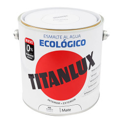 Esmalte ecológico al agua mate blanco 2,5l titanlux 02t056625