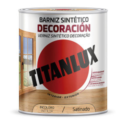 Barniz sintético decoración satinado incoloro 0,250l titanlux m11100014